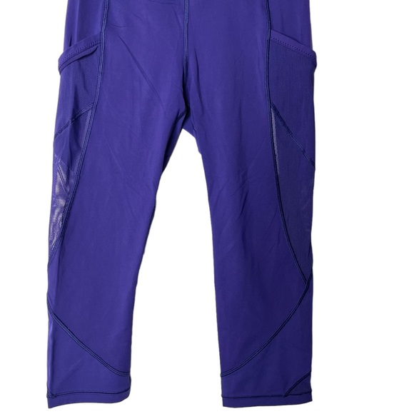 Lululemon Cropped Blue Leggings Capri - Picture 3 of 6